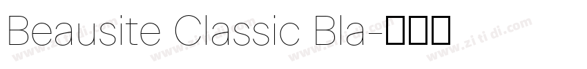 Beausite Classic Bla字体转换